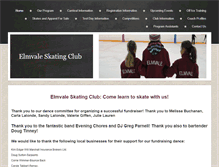 Tablet Screenshot of elmvaleskatingclub.com